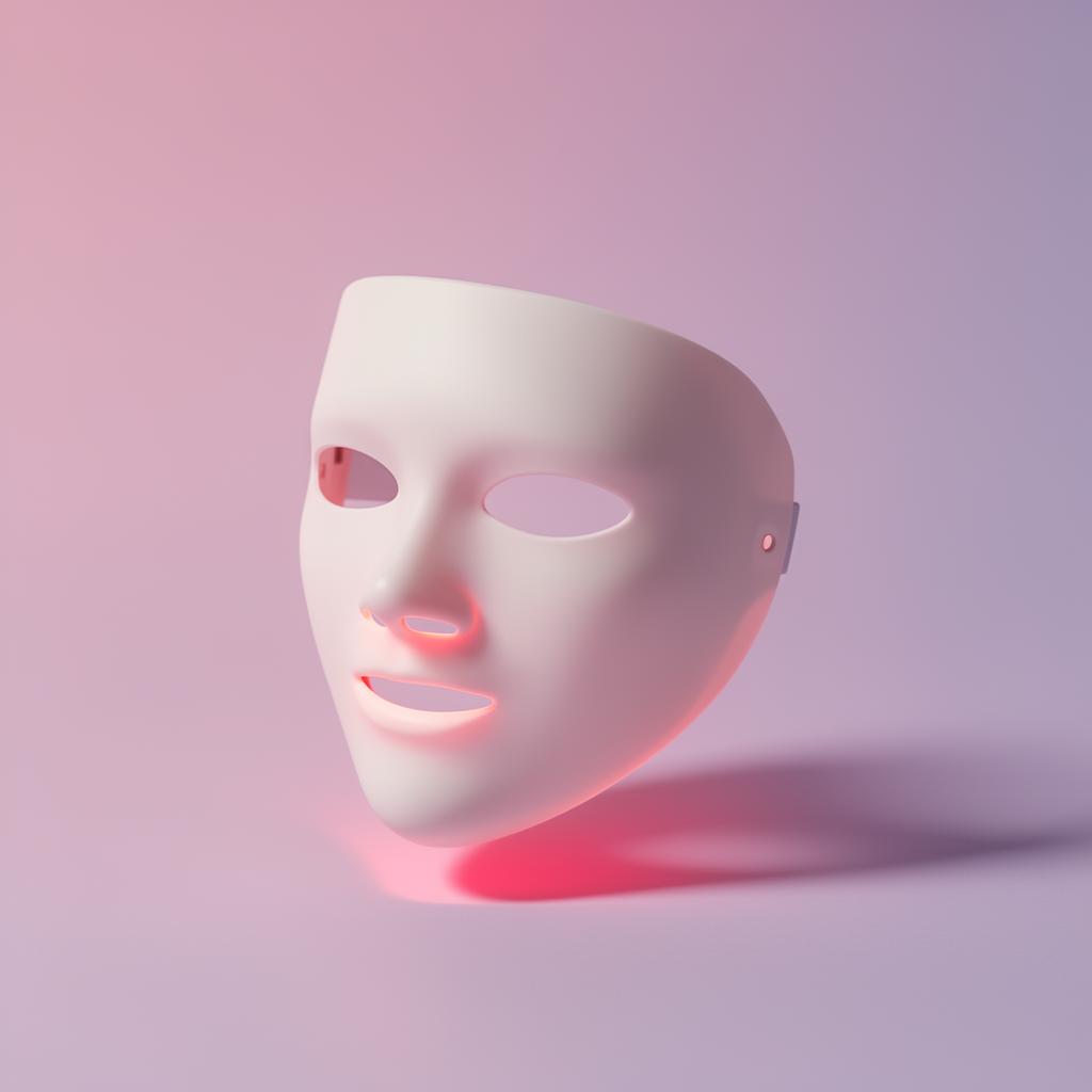 KAPITAL LUMI LED face mask in pearl white